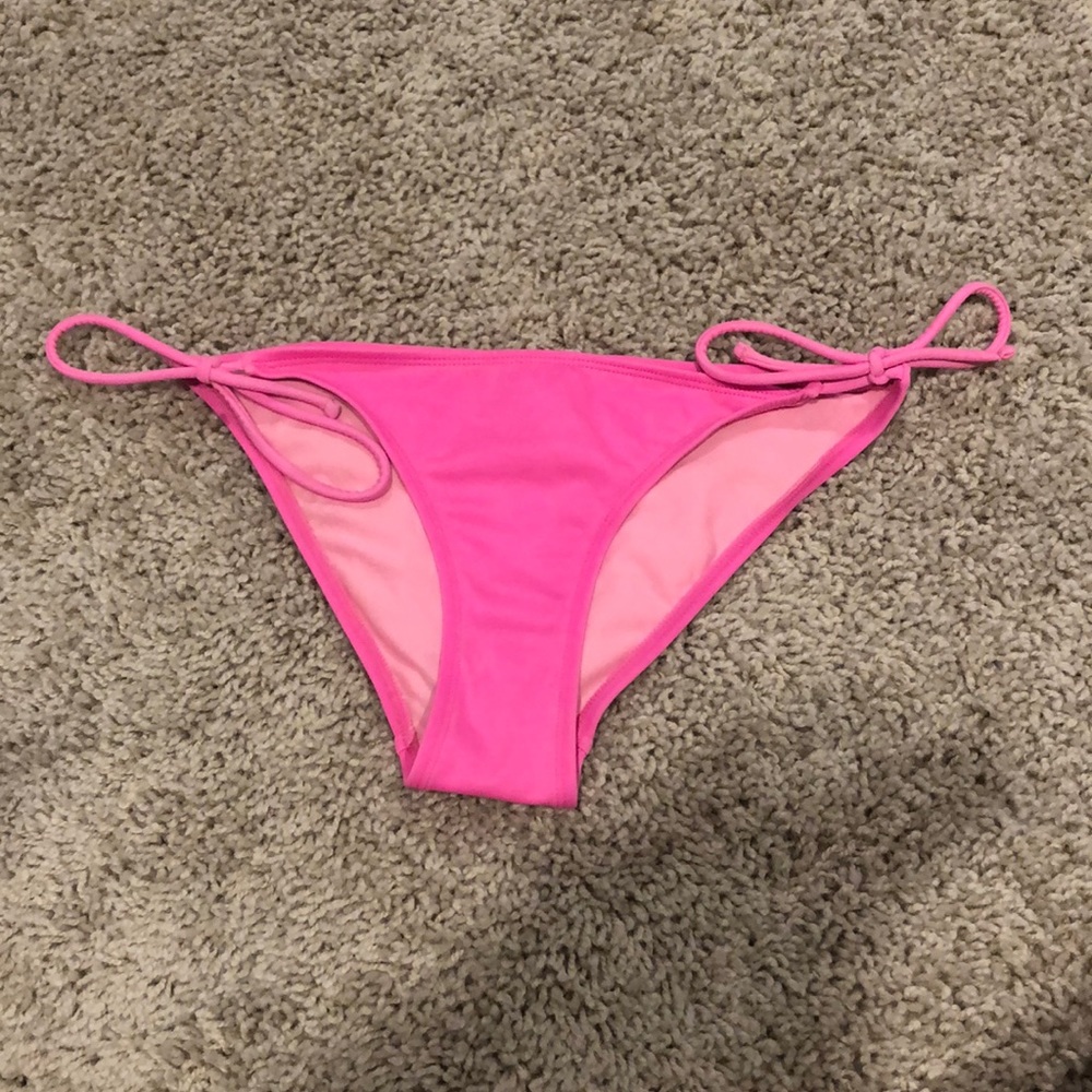 Neon pink bikini bottoms
